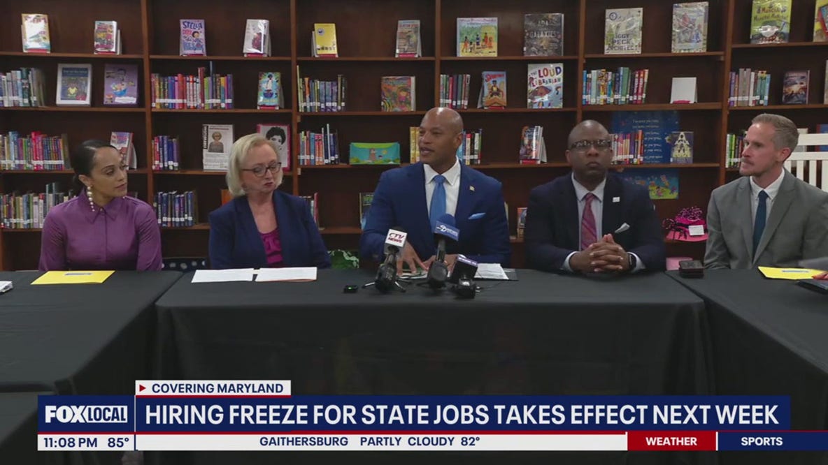 Maryland Gov. Moore announces hiring freeze