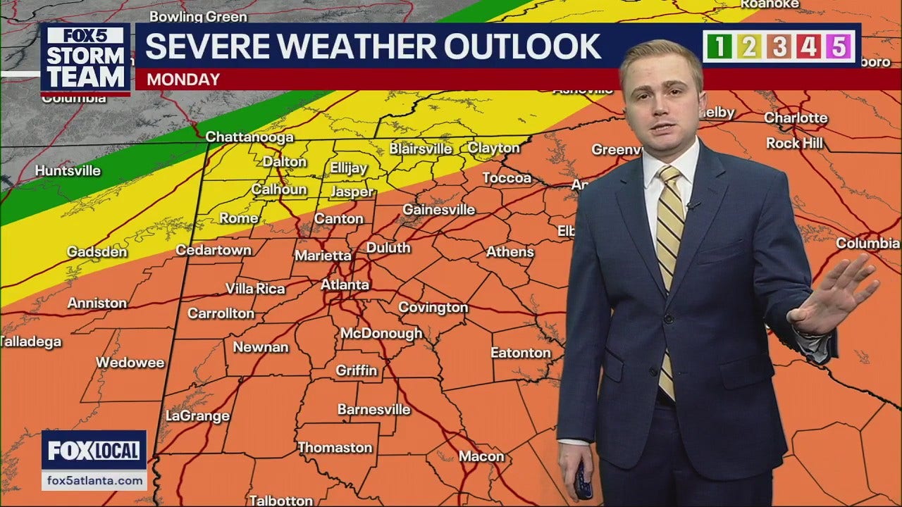 Fox local weather forecast fox 5 atlanta