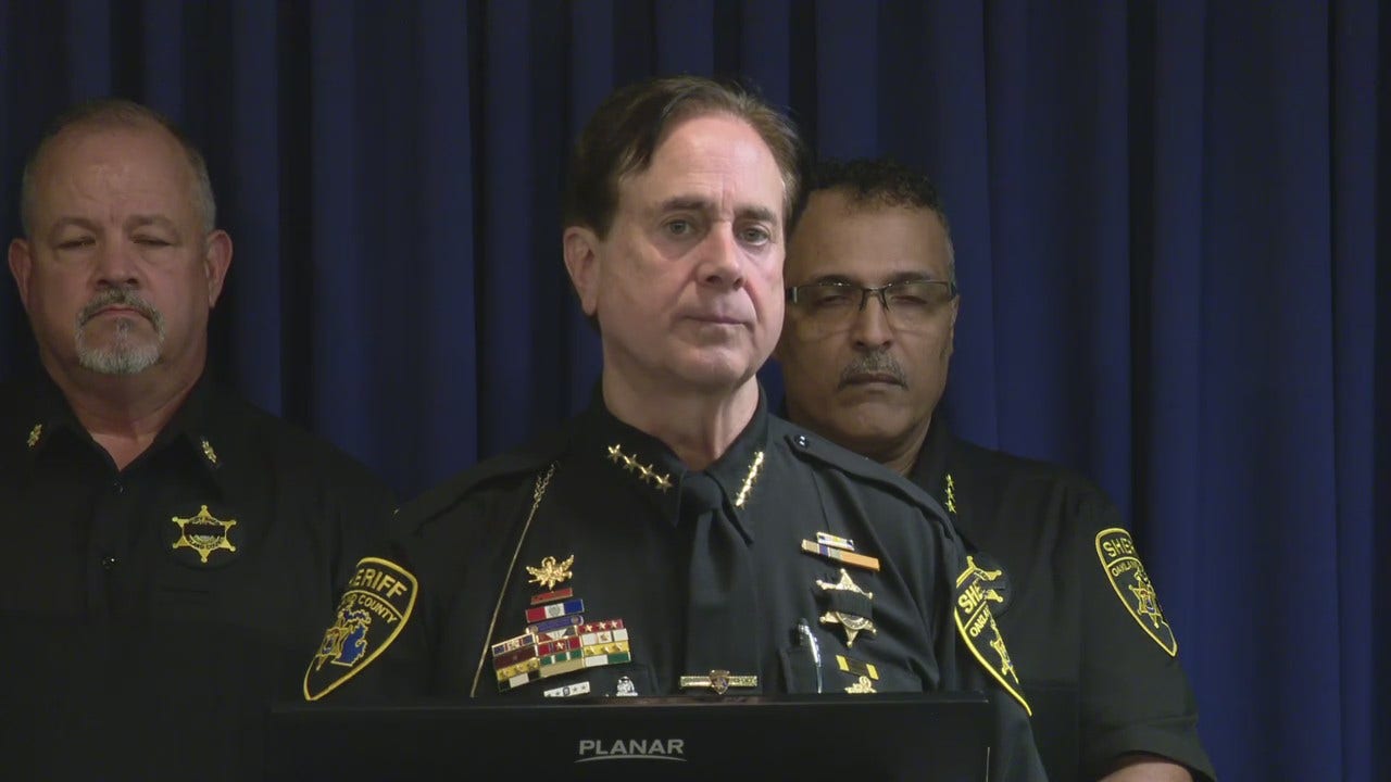 Sheriff Bouchard holds press conference on deputy killed in Detroit ...