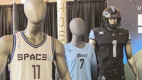 Checking out UCF's space uniforms
