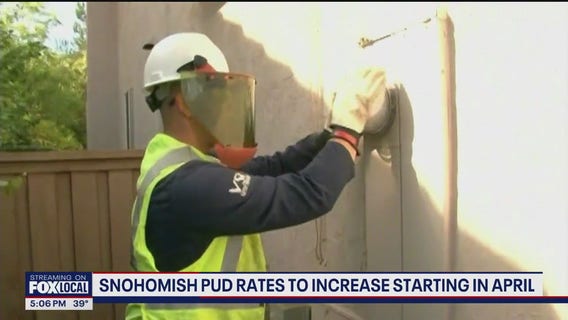 Snohomish County PUD rates increase in April