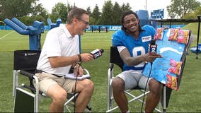 WATCH - Dan goes 1-on-1 with receiver Jameson Williams who's now set for lunch for a while