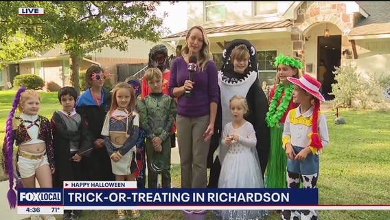 Trick or Treaters flock to North Texas neighborhoods