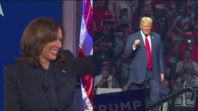 Trump and Harris in battleground battle