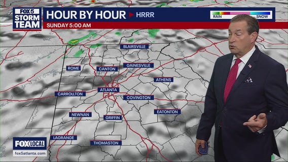 Saturday evening forecast