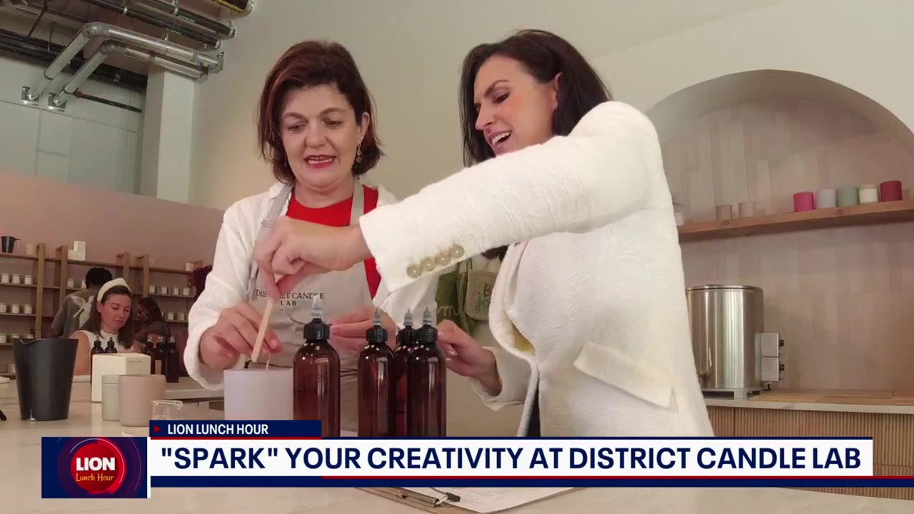 Erin Como Visits District Candle Lab