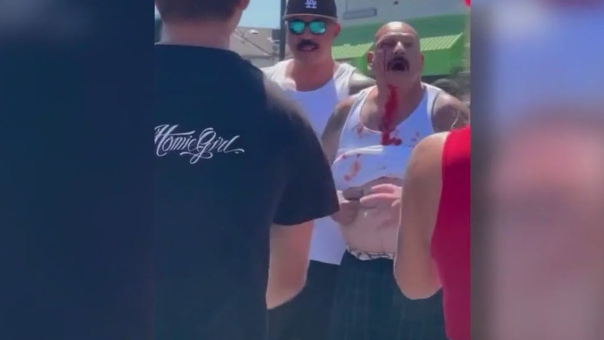 Danny Trejo fight at July 4th parade