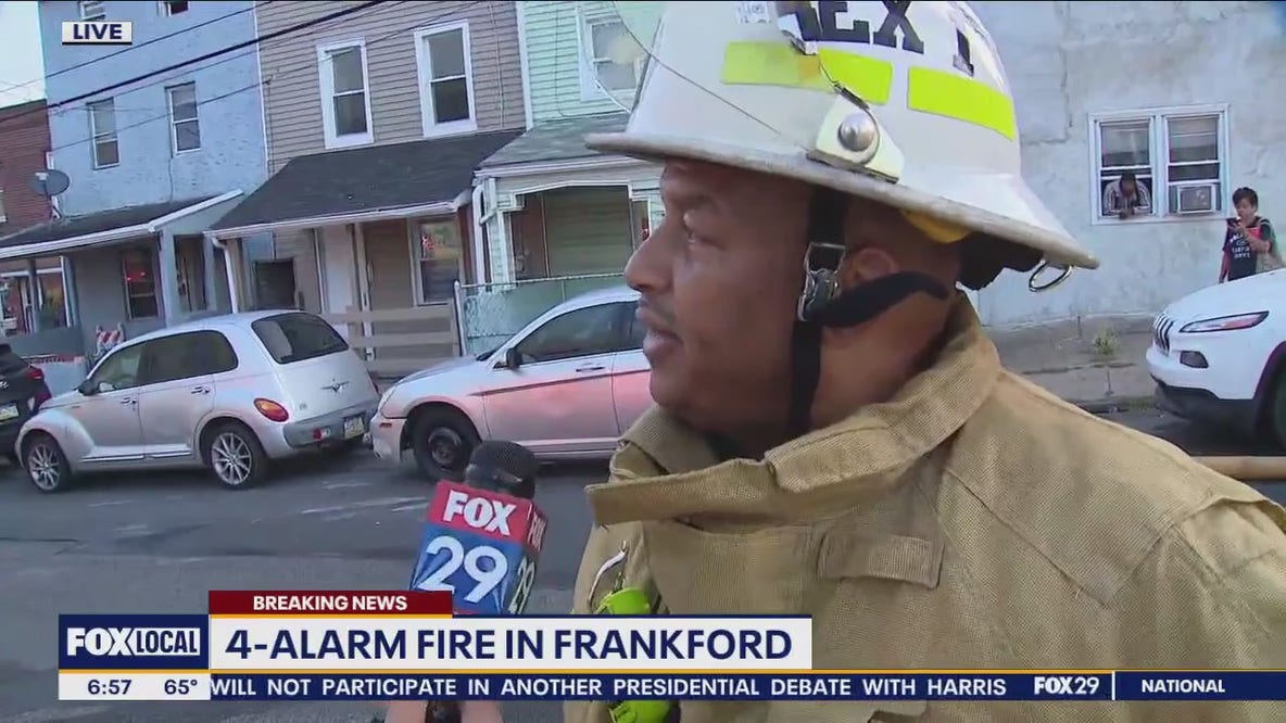 Firefighters give update on multi-alarm fire in Frankford
