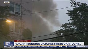 Vacant building fire in Capitol Hill