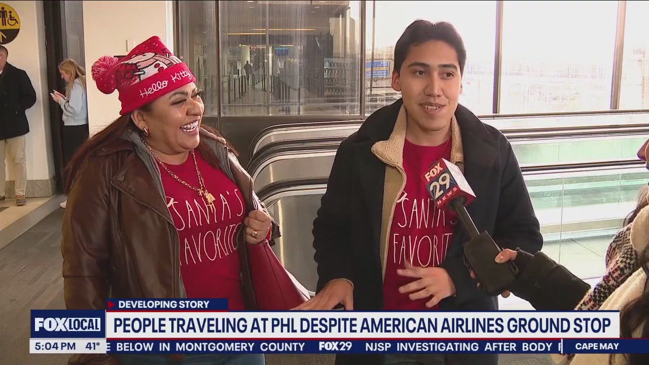 American Airlines Ground Stop Didn't Stop These PHL Travelers | FOX 29 ...