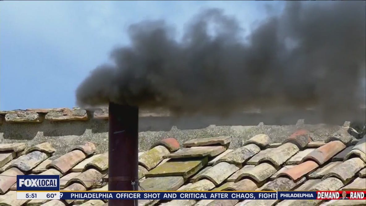 Black smoke rises from Vatican on second day of voting