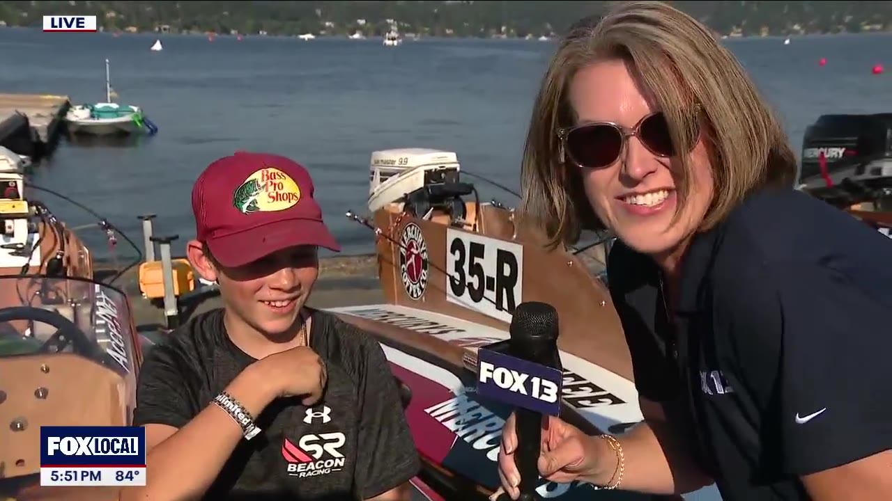 Mini hydroplane pilots on the water for Seafair weekend