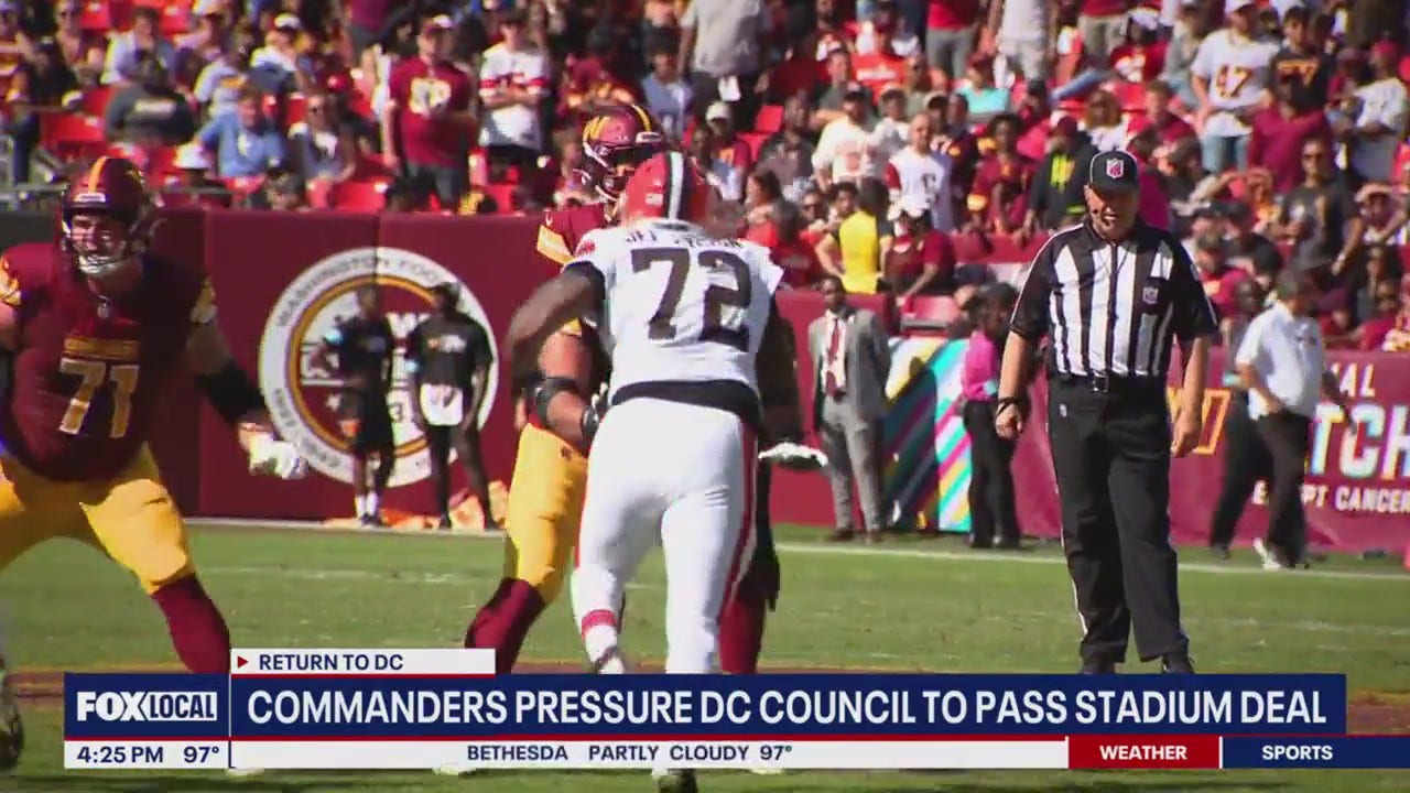 DC Council Plans Public Hearings on $3.7B Commanders Stadium Deal