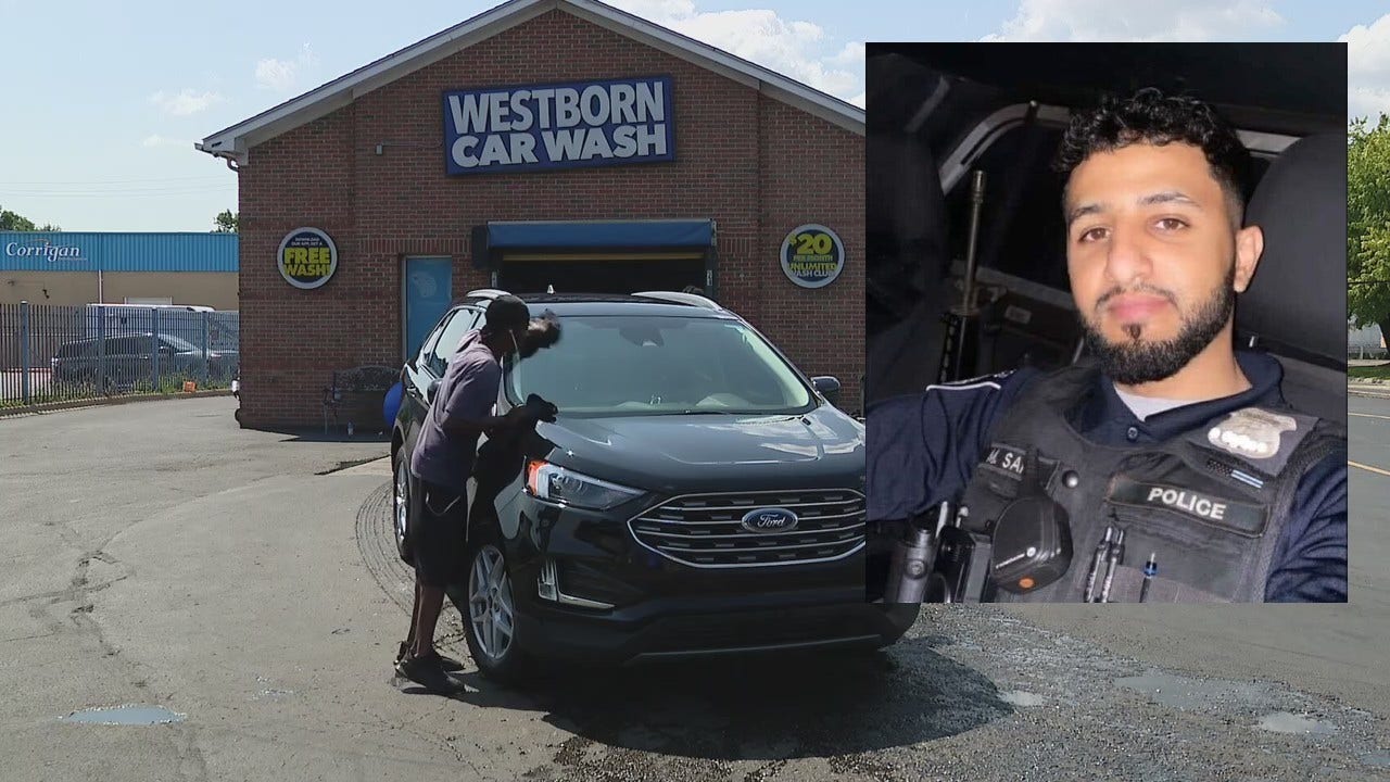 Dearborn carwash holds fundraiser for fallen Melvindale officer