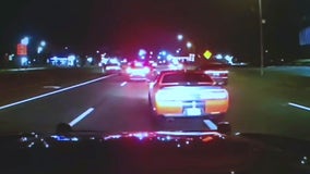 Southfield police video:  Armed stolen car suspect chase and crash