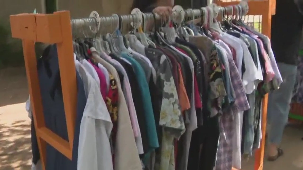 Non-profit donates clothes to those in need