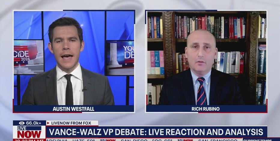 Watch live: Tim Walz, JD Vance face off in vice presidential debate