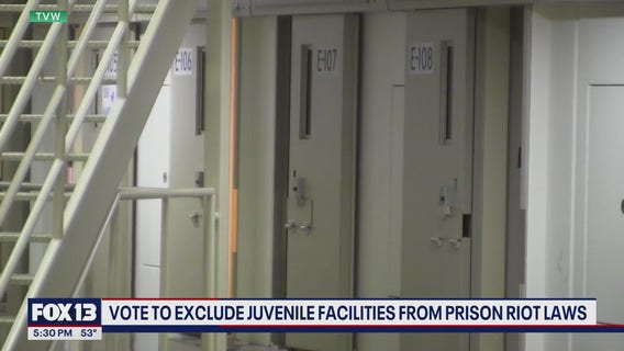 WA vote to exclude juvenile facilities from prison riot laws