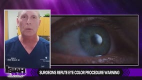 Surgeons refute eye color change procedure warning