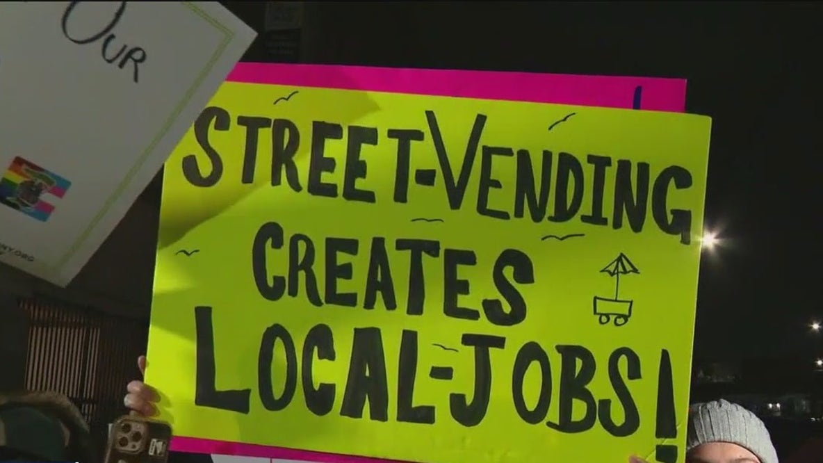 Street vendors protest Mayor Adams' policies