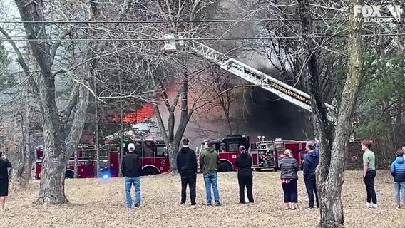 Brooklyn Park house burns after plane crash [RAW]