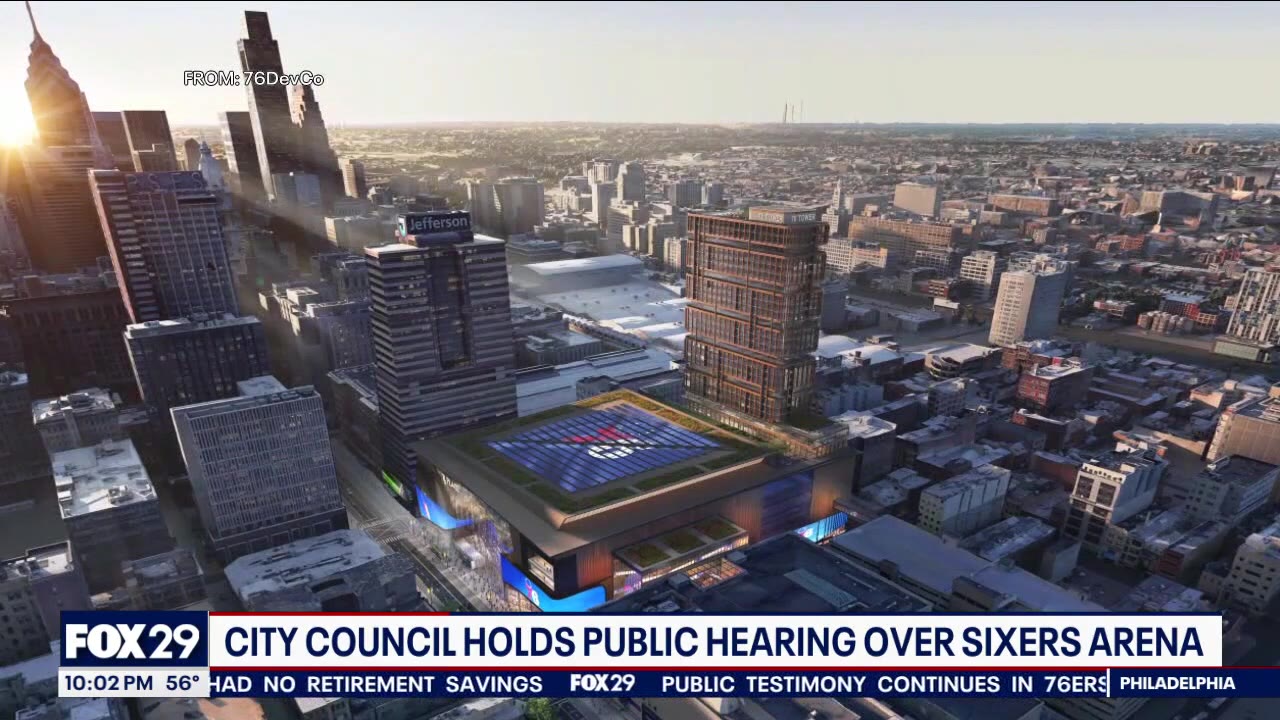 The public has its say on the controversial Sixers proposed arena