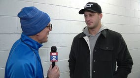 WATCH - Dan Miller talks with Lions quarterback Jared Goff about the win over Chicago