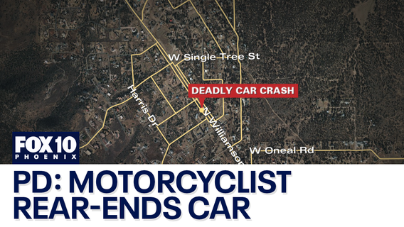 Motorcyclist killed after crashing into stopped car, PD says