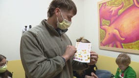 Detroit Tigers pitcher visits pediatric patients at children's hospital