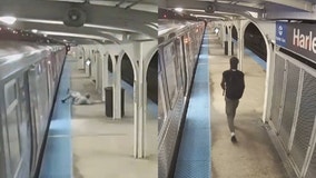 Video shows witness jumping from CTA train moments before alleged shooter walks away