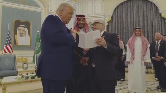 Trump arrives in Middle East; stocks surge after tariff pause