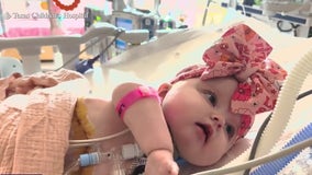 Baby Kylie's double-lung transplant journey