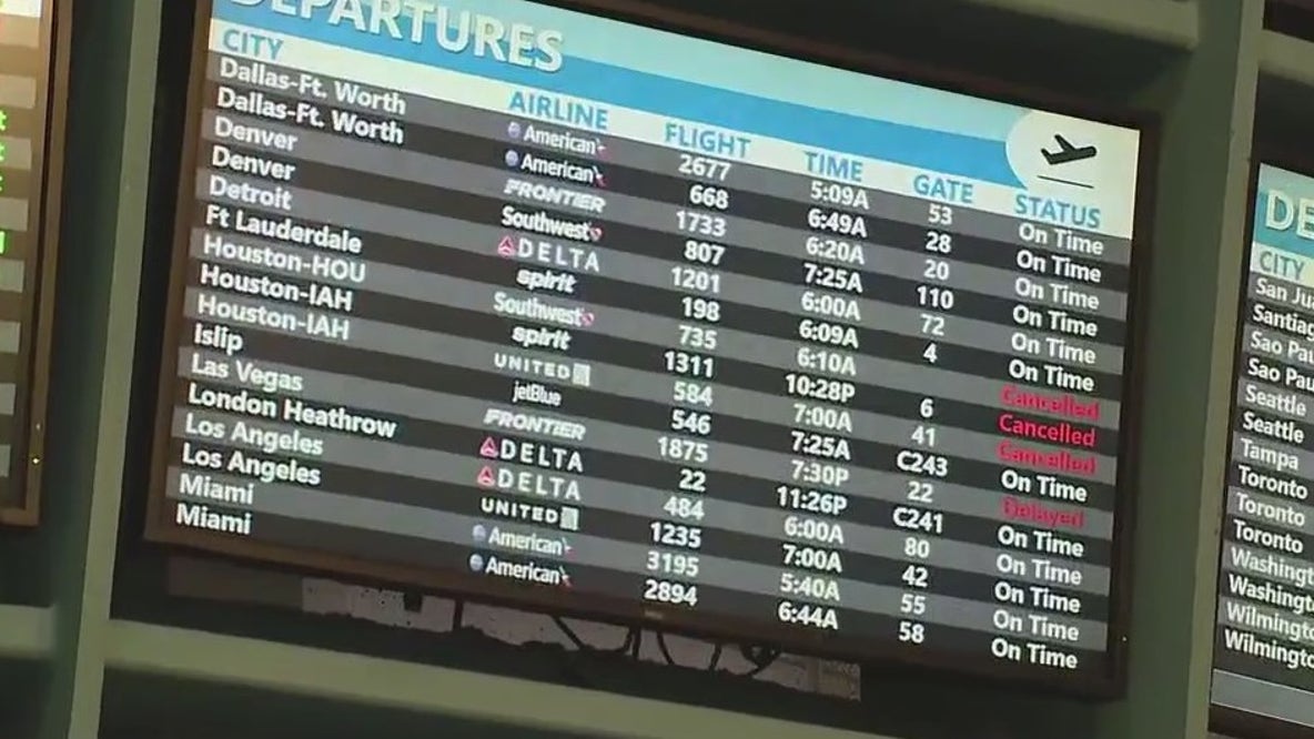 Winter Storm disrupts flights at Orlando airport