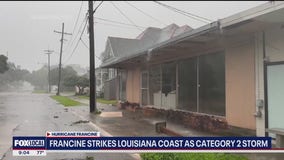 Francine slams Louisiana as Category 2 storm