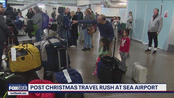 Post-Christmas travel at Sea-Tac Airport