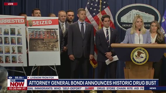 Pam Bondi announces ‘largest seizure’ of fentanyl in US history