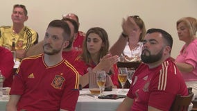 Spain soccer fans gather in Queens for Euro Cup