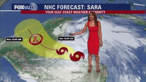 Continuing to monitor Tropical Storm Sara | FOX 26 Tropical Weather Update