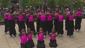 Park Forest dance group busts a move on the plaza for Good Day Chicago