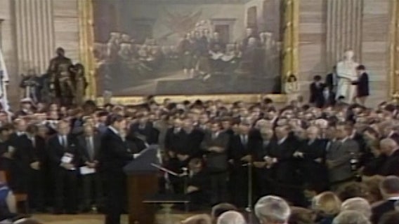 An inauguration indoors? History shows it's not the first time