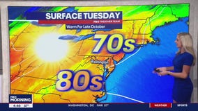 FOX 5 Weather forecast for Tuesday, October 22