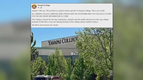 Threat made via phone call prompted Yavapai College campus lockdown