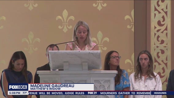 Mourners gather to remember Johnny and Matthew Gaudreau at funeral service in Pennsylvania