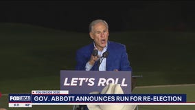 Governor Greg Abbott announces run for re-election