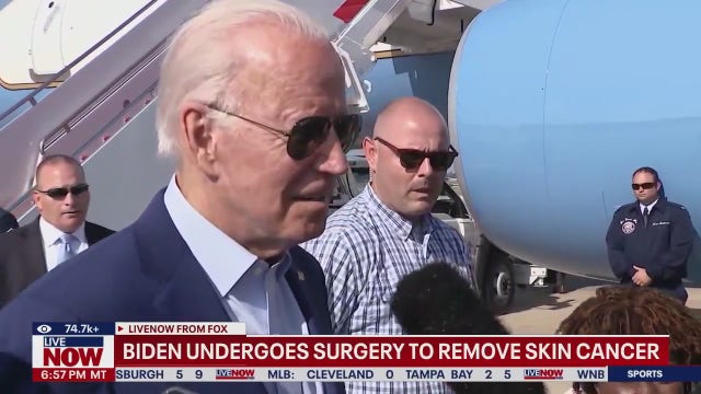 Biden undergoes surgery to remove skin cancer