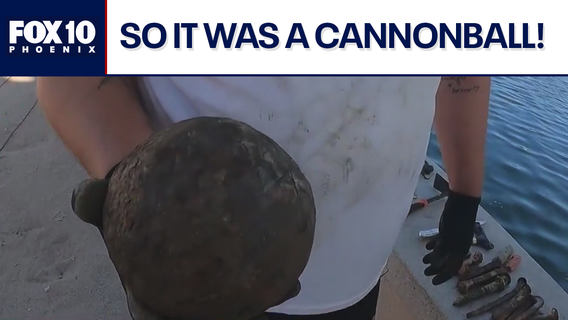 Cannonball was in fact found by magnet-fishing brothers