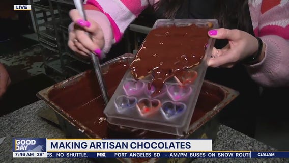 Making artisan chocolates