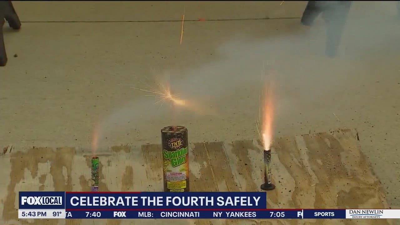 July 4 fireworks How to light fireworks safely
