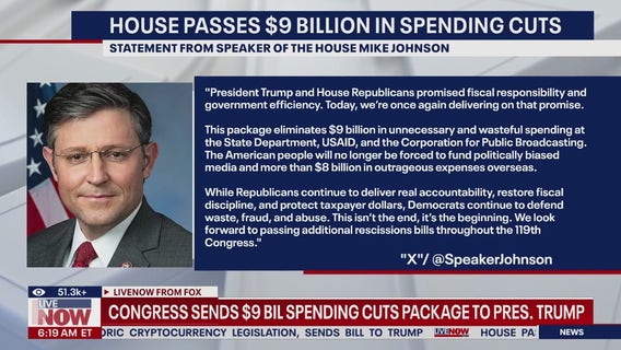 House gives final approval to Trump’s $9 billion cut to public broadcasting, foreign aid