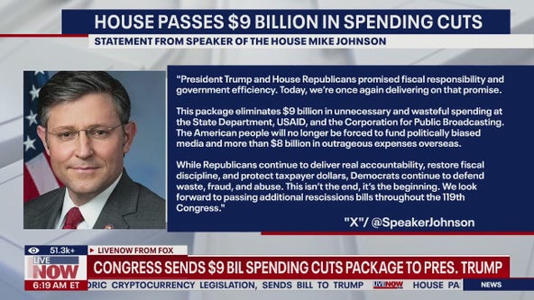 House gives final approval to Trump’s $9 billion cut to public broadcasting, foreign aid